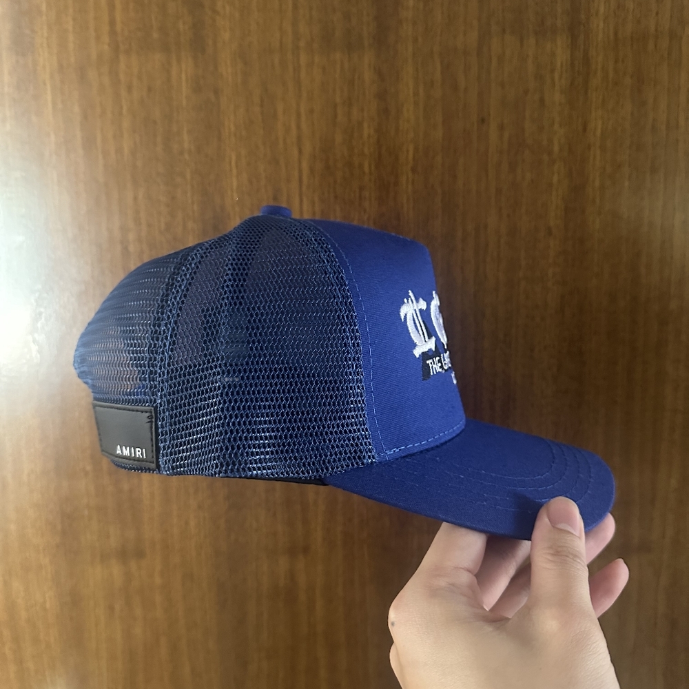 Amiri blue hat with spray print - Picture 3 of 6